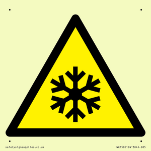 W010 Warning: Low temperature/freezing conditions